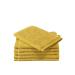 De Witte Lietaer Contessa Luxe Face Cloth Cotton Ochre 16 x 22 cm Set of 6