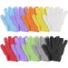 20 Pieces Exfoliating Gloves Exfoliating Body Scrub Gloves Double Sided Bathing Glove Bathing Glove Hand Scrub Glove Scrub Wash Mitt Body Scrubbing Glove for Women Men Girls Spa Massage  9 Colors