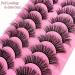 Cat-Eye Fluffy-XZ01: 10 Pairs 20mm Long Dramatic False Eyelashes - Thick Volume, Crossed, Lightweight, Soft Curly Fake Lashes - Wispy Mink Lashes for Big Eyes - Buy Online on GoSupps.com