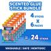 Elmer s Scented Glue Sticks Washable Clear Assorted Scents 6 Grams 6 Packs of 4 (24 Total Count) 24 Count Dessert Scented - Buy Online on GoSupps.com