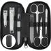 Marqus manicure set ladies and gentlemen solingen made in germany 7 parts with patented glass files for hand and foot care - synthetic leather case with carbonlook 9. Carbon