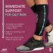 Modetro Sports Calf Compression Sleeves - True Graduated 20-30mmHg - Shin Splint Relief - Ideal for Running, Work, Flight, Pregnancy - Men & Women - L (1 Pair) - Buy Online on GoSupps.com