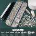 Flat Back Rhinestones & Pearls Kit with Makeup Glue for Nail Art - AB & Clear Gems + White & Beige Pearls - Buy Online on GoSupps.com
