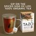 Tazo Organic Chai Black Tea - 20 Tea Bags | Warm & Spiced | Moderately Caffeinated - Buy Online on GoSupps.com