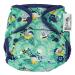 Close Parent - Eco-Friendly Waterproof Nappy Cover in Green Round The Garden Adjustable Popper Design for Newborn to Toddler - Fits Flat & Fitted Nappies