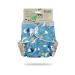 Petit Lulu Bamboo Fitted Maxi-Night Diaper | Snaps | Fluffy Organic | Reusable & Washable | Made in Europe (Bears on The Moon)