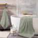 Organic Cotton Washcloths Set - 6 Pack Green Tint | A1HC Premium Quality Face Cloths | GOTS Certified, Feather Touch Technology, Highly Absorbent - Buy Online on GoSupps.com