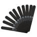 Nail File 120 grit / 240 grit | Natural Gel or Acrylic | Washable and Reusable | Black Emery Cushion | 10-Pack by Geti Beauty | U.S.A. Made 120/240 Grit (10 Pack)