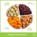 Dried Fruit & Nuts Gift Basket with Green Ribbon - Holiday Gourmet Bouquet for Birthday & Christmas - Kosher Snack Box for Men & Women - 4 Assortments - Buy Online on GoSupps.com
