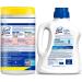 Lysol Laundry Sanitizer Additive 90oz + Disinfecting Wipes 80ct (Pack of 4) - Crisp Linen & Lemon Lime Blossom Scent - Packaging May Vary - Buy Online on GoSupps.com
