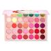 35 Color High Pigment Eyeshadow Palette with Glitter and Cream Strawberry Field