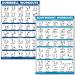 Quickfit dumbbell training and body weight exercise poster laminated 2 diagrams dumbbell training routine and body weight 45.7 x 68.6 cm