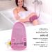 Fabcare Premium Peeling Glove & Sponge Set | Exfoliating Body & Face Scrub - 2 Pink Pieces with Suction Cups & eBook - Dermatest Rated Very Good - Buy Online on GoSupps.com