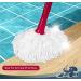 DSV Standard Twist Mop | Self Wringing Microfiber Mop with Scouring Pad | Hand Washable Head | Long Handle for Hardwood, Tile, Marble, Laminate - Home, Office, Kitchen - Buy Online on GoSupps.com
