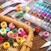 Prewound Thread Bobbins with Bobbin Box - 50 Assorted Colors for Brother, Babylock, Janome, Elna, Singer - Buy Online on GoSupps.com
