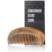 ZilberHaar - Beard Comb - 100% Scented Sandalwood - Essential Beard Care Accessory for Men Straightens Bread Without Static - Handmade Comb