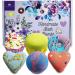 Bath Bombs 9-Piece Set with Shea Butter & Face Sheet Masks - Perfect Gift for Women, Kids, Birthdays, Holidays - Buy Online on GoSupps.com