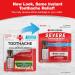Red Cross Toothache Medicine Kit - Instant Relief for Throbbing Toothache with Natural Eugenol Oil Pain Relief Liquid Cotton Pellets & Tweezer | 1/8 Fl Oz - Buy Online on GoSupps.com