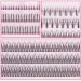 Mlen Diary 296pcs Manga Individual Lash Anime Clusters with Glue - Natural Look 11-13mm DIY Eyelash Extensions - 4in1 Wispy C Curl Cat Eye Mink Lashes - Reusable False Eyelashes - Buy Online on GoSupps.com
