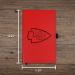 NFL Kansas City Chiefs Laser-Engraved Color Notepad - Officially Licensed 5.25 x 8.25-inches - Buy Online on GoSupps.com