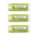 Hurraw! Green Tea Lip Balm 3 Pack: Organic Certified Vegan Cruelty and Gluten Free. Non-GMO 100% Natural Ingredients. Bee Shea Soy and Palm Free. Made in USA