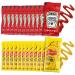 Grab-n-Go Condiment Packs - 50 Single Serve Pouches of Each: Ketchup and Mustard- Great for Picnics, Boxed Lunch, BBQ, Travel, Picnic and Parties (100 Condiment Packets Total)