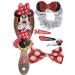 Disney Minnie Mouse Hair Accessories Box|Gift Set for Kids Girls|6 Pcs Including Hair Bow, Brush, Snap Clips|Ideal for Parties, Sleepovers|Ages 3 - Buy Online on GoSupps.com