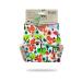 Petit Lulu Bamboo Fitted Maxi-Night Diaper | Snaps | Fluffy Organic | Reusable & Washable | Made in Europe (Squirrels)