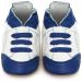 Baby Shoes with Soft Sole - Baby Girl Shoes - Baby Boy Shoes - Leather Toddler Shoes - Baby Walking Shoes 6-12 Months White and Blue Trainers