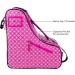 Thorza Pink Roller Skate Bag for Girls - 3 Zippered Pockets - Inline, Quad, Ice Skates - Carry Handle and Shoulder Strap - Skating Accessories Storage - Buy Online on GoSupps.com