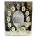 benerini Silver Plated ' My First Year ' Photo Frame Babys First Birthday Christening Gift - Holds 13 Photos