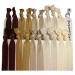 Hair Ties Ponytail Holders - 20 Pack - Brown Ombre No Crease Ouchless Elastic Styling Accessories Pony Tail Holder Ribbon Bands - By Kenz Laurenz