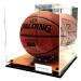 Full Size Basketball Square Shape Soccer Ball Acrylic Display Case Wood Floor Memorabilia Box UV Protection 10x10x9