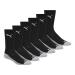 PUMA mens 6 Pack Crew Socks 10-13 Black/Gray