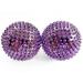 2x DBT skills hedgehog ball |Magnetic high stress acupressure ball |For stress relief or massage |for tension and for more mobility and concentration (purple) purple 47 mm