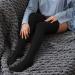 Thigh-High Compression Stockings 20-30 mmHg | Closed Toe | Medical Class 1 Support for Men & Women - Medium Black - Buy Online on GoSupps.com
