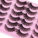 Fluffy Lashes False Eyelashes Wispy Lashes Natural look Cat Eye Lashes 16MM Fake Lashes C Curl Lashes Strip Eyelashes Pack by GVEFETIEE E- Fluffy - Buy Online on GoSupps.com