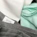 Little Giggles Co. 2-Pack Large Bamboo Muslin Cloths - 120x120cm - Baby Receiving Blankets in White & Turquoise - Newborn Swaddle Wrap & Essentials - Buy Online on GoSupps.com