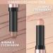 FOCALLURE 2PCS Eyeshadow Stick Set - Shimmer and Matte Cream Eyeshadow Pencil Crayon with Blending Brush - Buy Online on GoSupps.com