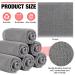 Bamboo Wash Cloths 10x10 Inch - Set of 24 | Facial Cleansing & Makeup Remover Cloths for Sensitive Skin | Gentle Face Towel for Baby & Adult | Grey - Buy Online on GoSupps.com