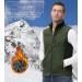 Shop Ajezmax Men's Fleece Winter Vest | Waterproof Sleeveless Jacket for Climbing & Angling | XXL Military Green - Buy Online on GoSupps.com
