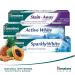 Himalaya Active White Gel Toothpaste | Herbal Teeth Whitening with Fruit Enzymes | 100% Vegetarian | 75 ml - Buy Online on GoSupps.com