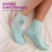 Cold Therapy Socks for Men and Women - Ice Pack Cooling Relief for Plantar Fasciitis, Neuropathy, Chemotherapy Recovery - Aqua Medium 7-11 - Buy Online on GoSupps.com