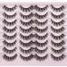 JIMIRE Faux Mink Cat Eye Lashes Fluffy Crossed Volume False Eyelashes Natural Look Handmade Premium Quality Reusable 16 Pairs Pack 16 Pairs - B - Buy Online on GoSupps.com