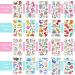 Glow In The Dark Temporary Tattoos for Kids - 600 Pieces, Waterproof Luminous Stickers - Unicorn, Dinosaur, Mermaid, Animal Designs - 40 Sheets - Vivid Style - Buy Online on GoSupps.com