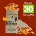30 Gallon Lawn and Leaf Bags - Pack of 10 - Tear Resistant Eco-Friendly Trash Bags for Wet/Dry Leaves, Grass Clippings, Twigs - Brown Recyclable and Compostable Yard Bags - Biodegradable - Buy Online on GoSupps.com