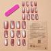Pink Cat Eye Gradient Press-on Nails - Medium False Nails for Women and Girls | 24Pcs A104 - Buy Online on GoSupps.com