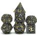 Metal Dice Set - D&D Hollow Polyhedral Dice for RPG Games - Black & Gold - Buy Online on GoSupps.com