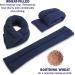 SunnyBay Microwavable Neck Heating Pad - Moist Heat Wrap for Pain Relief - Navy - Buy Online on GoSupps.com