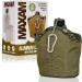 Maxam Aluminum Canteen 32oz with Cover and Cup - Lightweight and Durable - Buy Online on GoSupps.com
